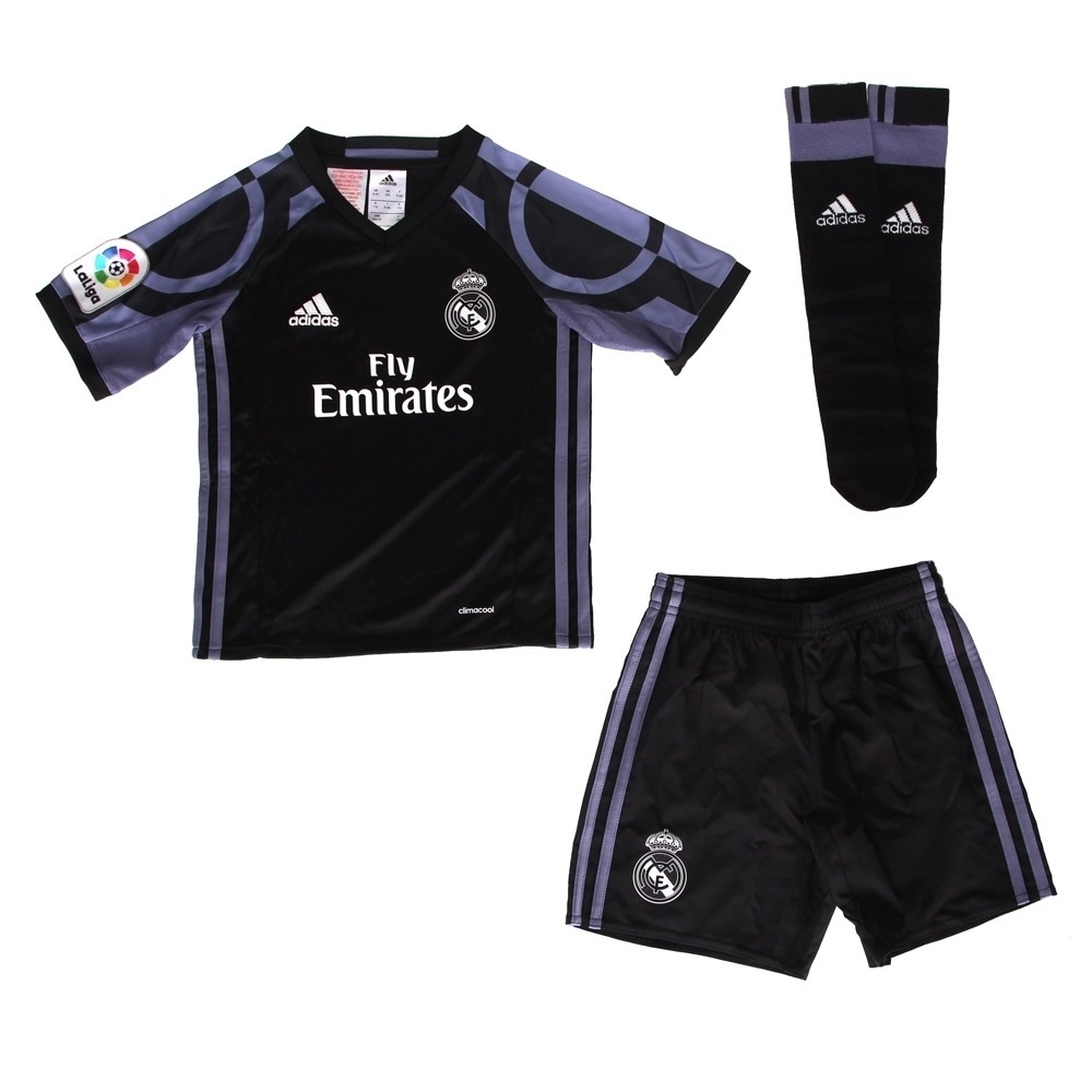 adidas equipación fútbol niño R.MADRID 17 3 SMU MINI vista frontal