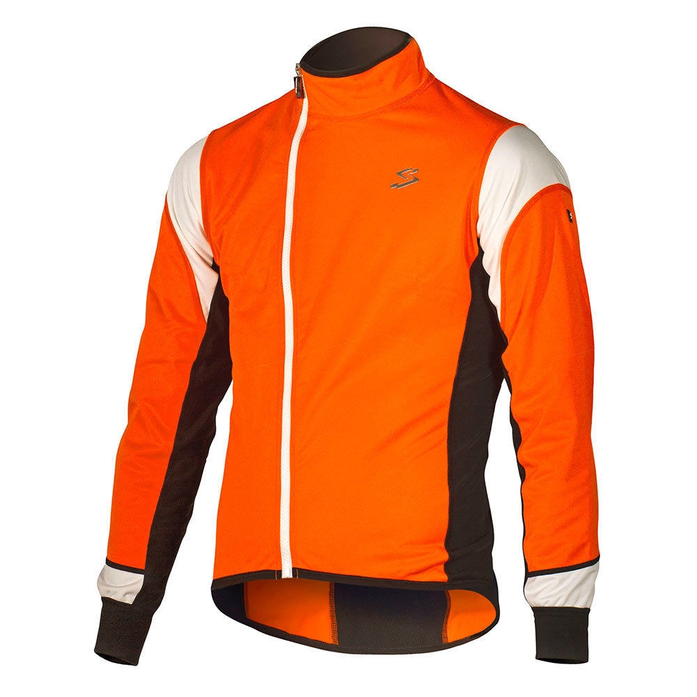 Spiuk chaqueta ciclismo niño CHAQUETA RACE NIO 2015 NARANJA AV/BLANCO vista frontal