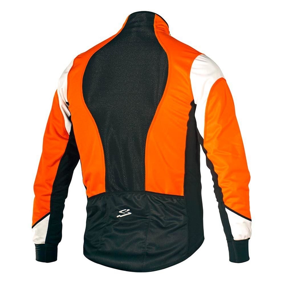 Spiuk chaqueta ciclismo niño CHAQUETA RACE NIO 2015 NARANJA AV/BLANCO vista trasera