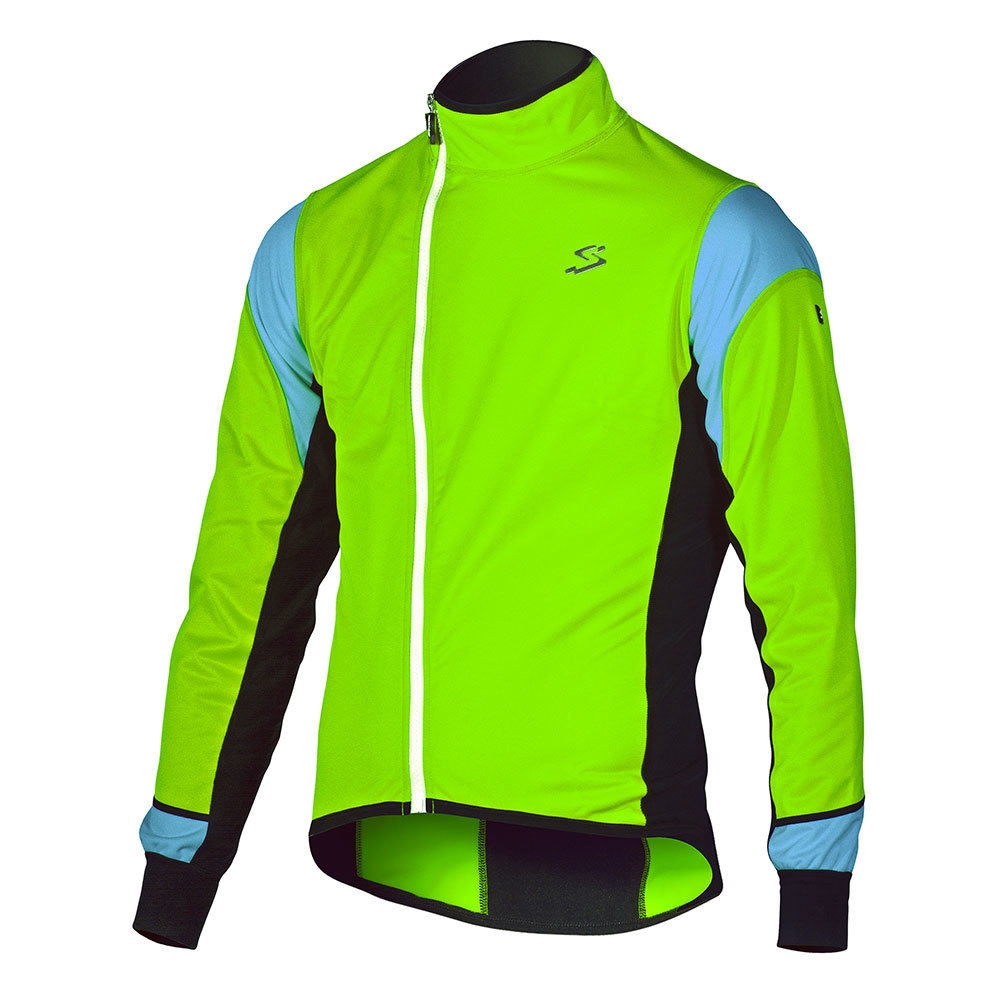 Spiuk chaqueta ciclismo niño CHAQUETA RACE NIO 2015 VERDE/AZUL vista frontal