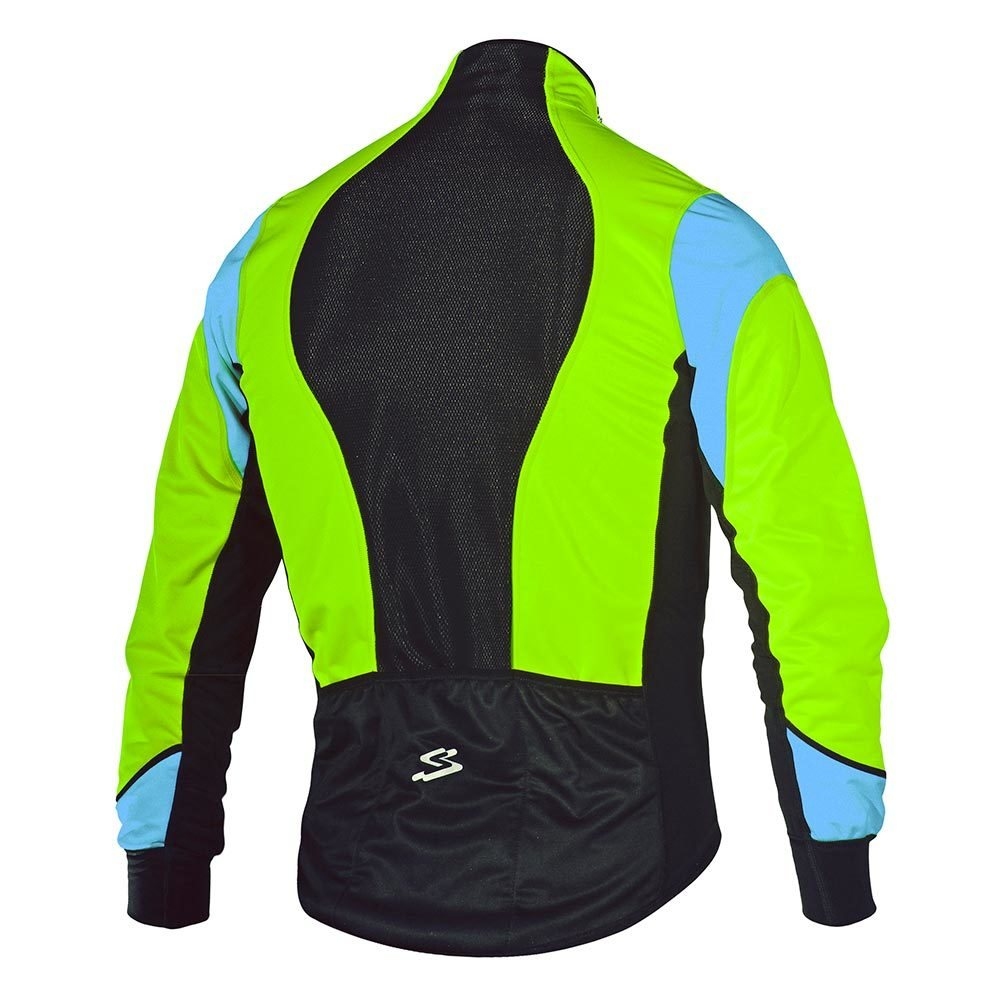 Spiuk chaqueta ciclismo niño CHAQUETA RACE NIO 2015 VERDE/AZUL vista trasera