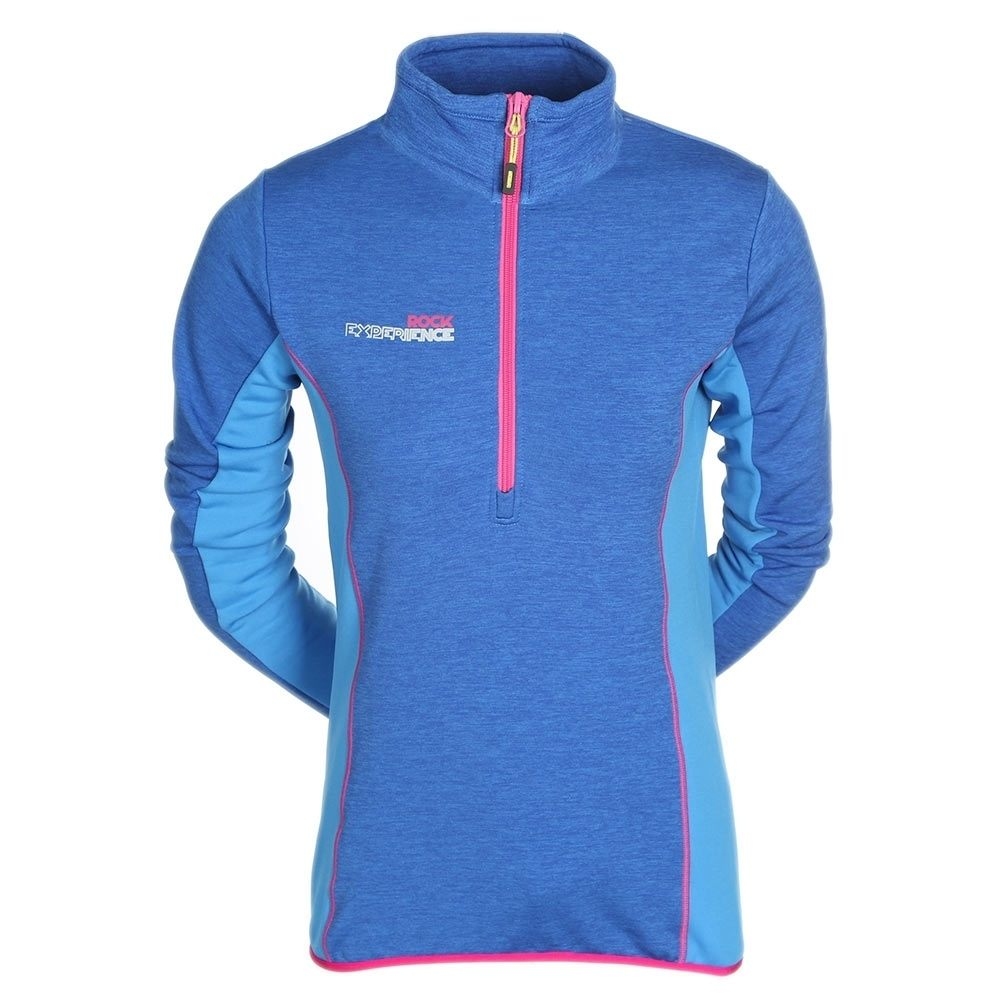 Ether 1/2 zip forro polar mujer Azul (XL)