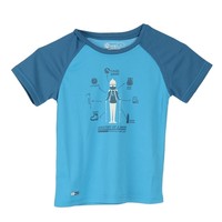 Neak Peak camiseta montaña manga corta niño K-T-LIRIA SWEDISH BLUE vista frontal