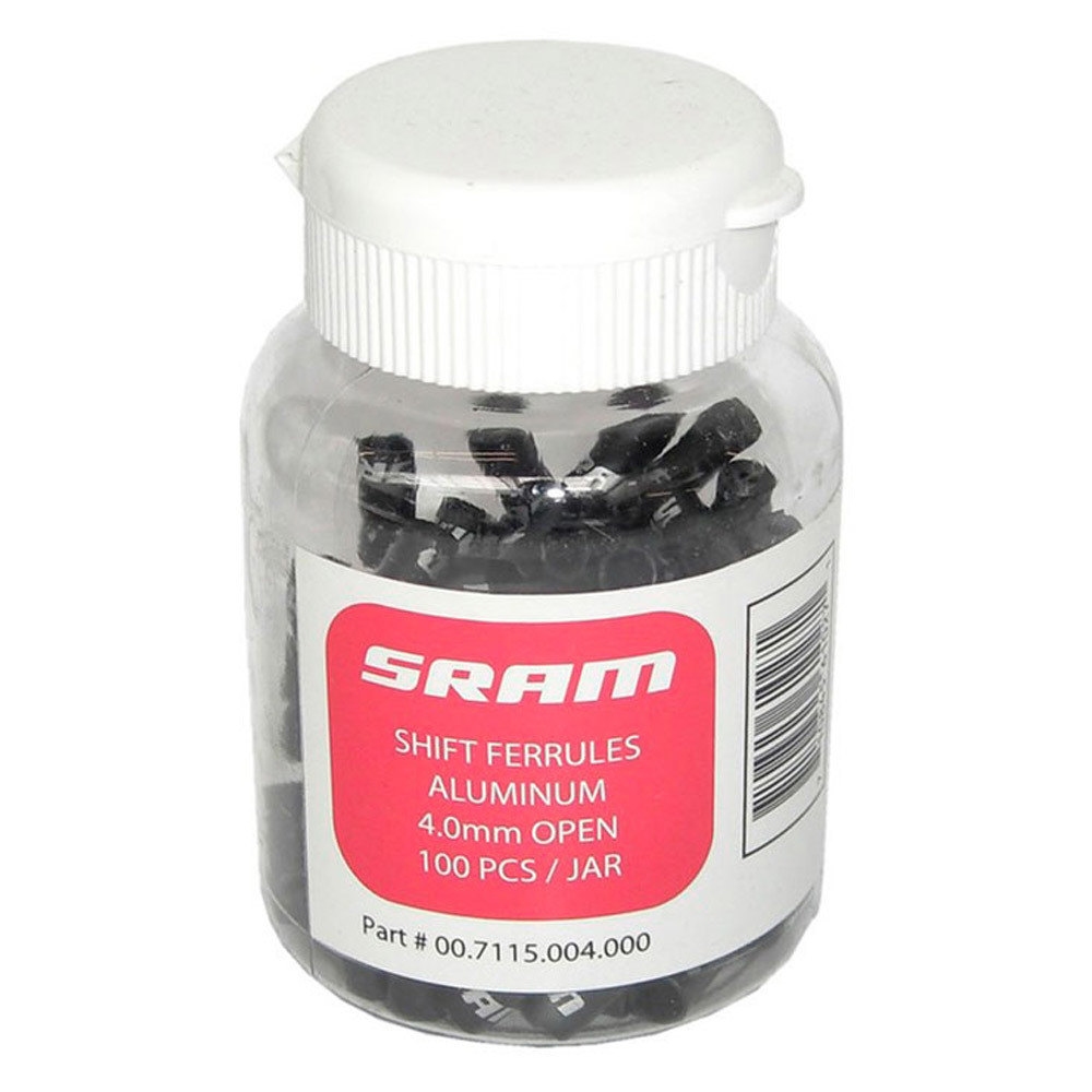 Sram cableado y tope funda ciclismo TOPE FUNDA CAMBIO 4.0mm ALUMINIO BLACK A vista frontal