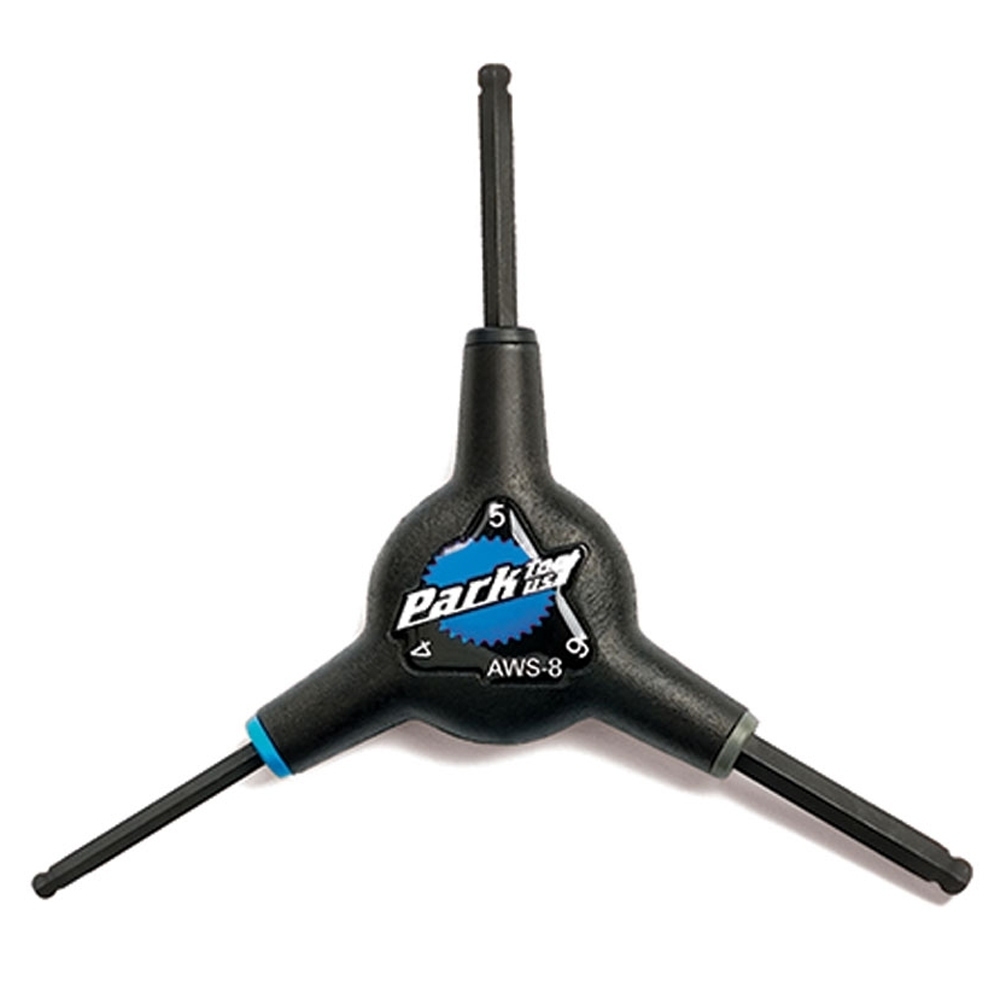 Park Tool aws-8 triple llave allen bola 4 5 6 herramientas bicicleta