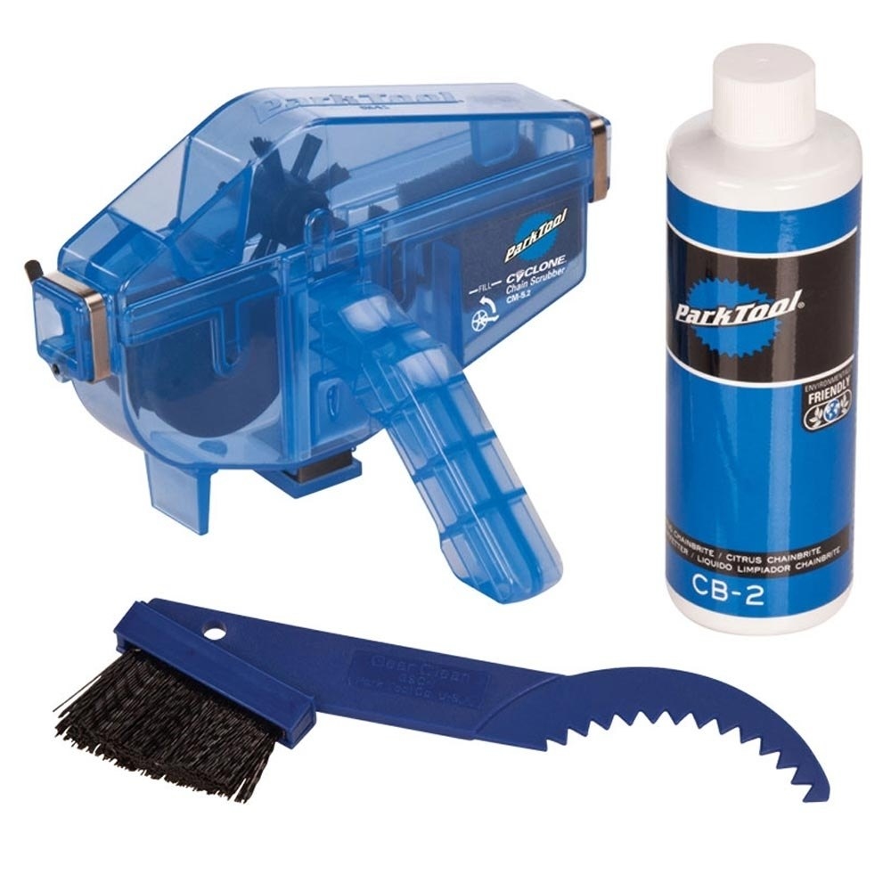 Park Tool abrillantador y desengrasante bicicleta CG-2.4 KIT LIMPIADOR DE CADENA vista frontal