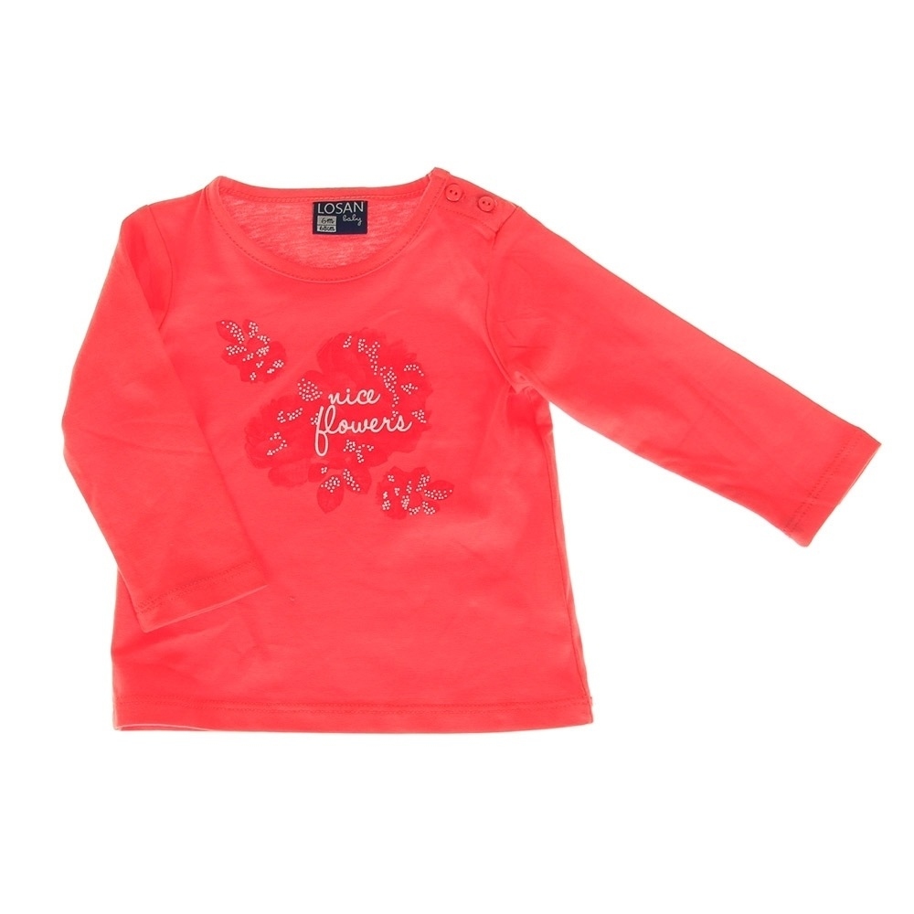 Losan camiseta bebé camiseta flowers vista frontal