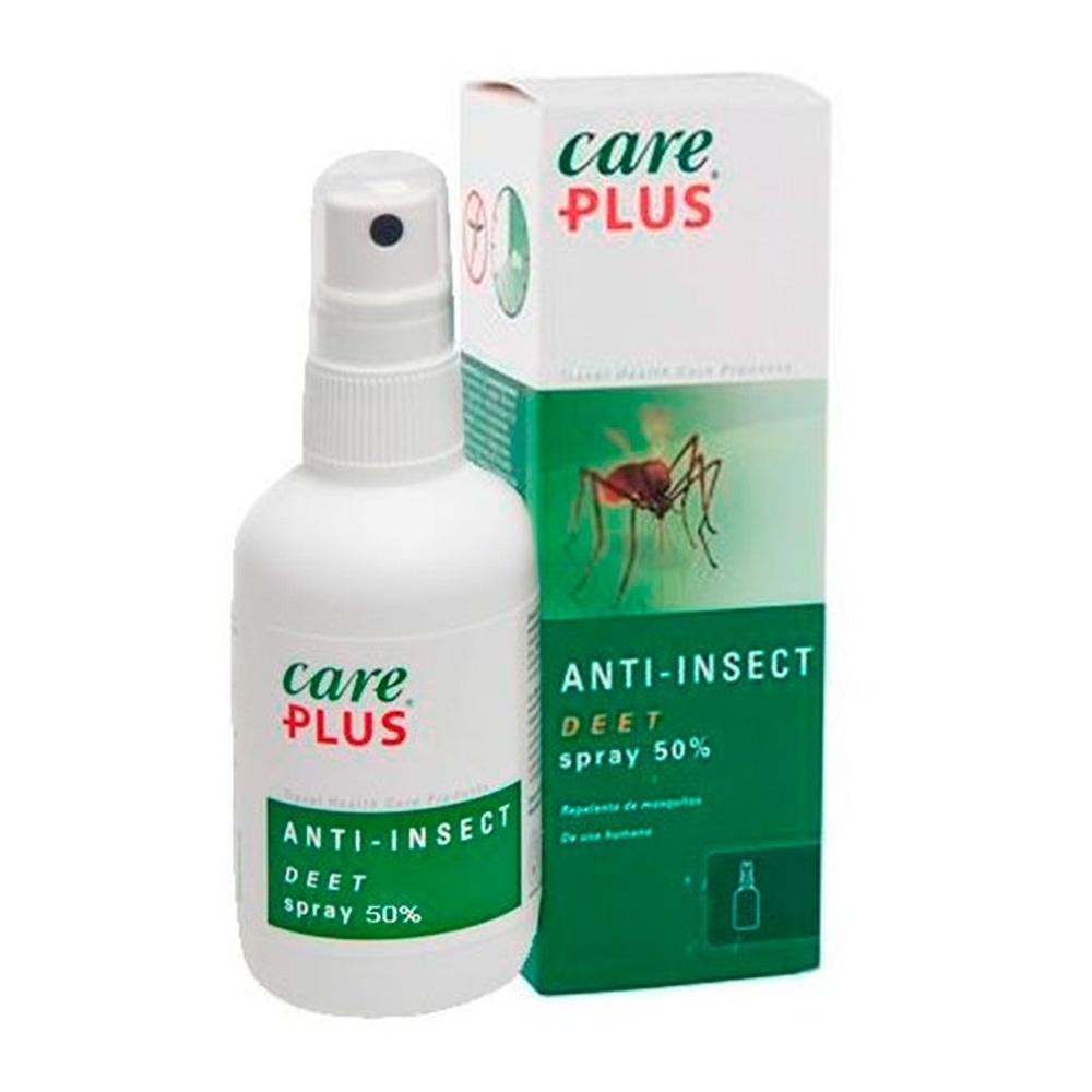 Care Plus varios montaña DEET 50% SPRAY 60 ml anti-insectos vista frontal