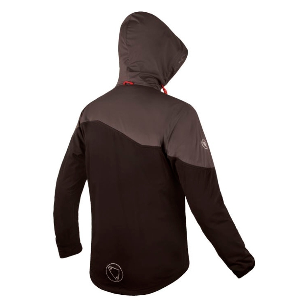 Endura cortavientos ciclismo hombre chaqueta singletrack vista trasera