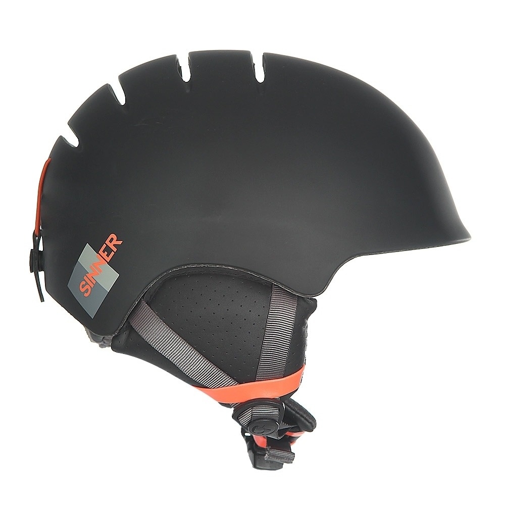 Sinner casco esquí LOST TRAIL MATTE BLACK vista frontal