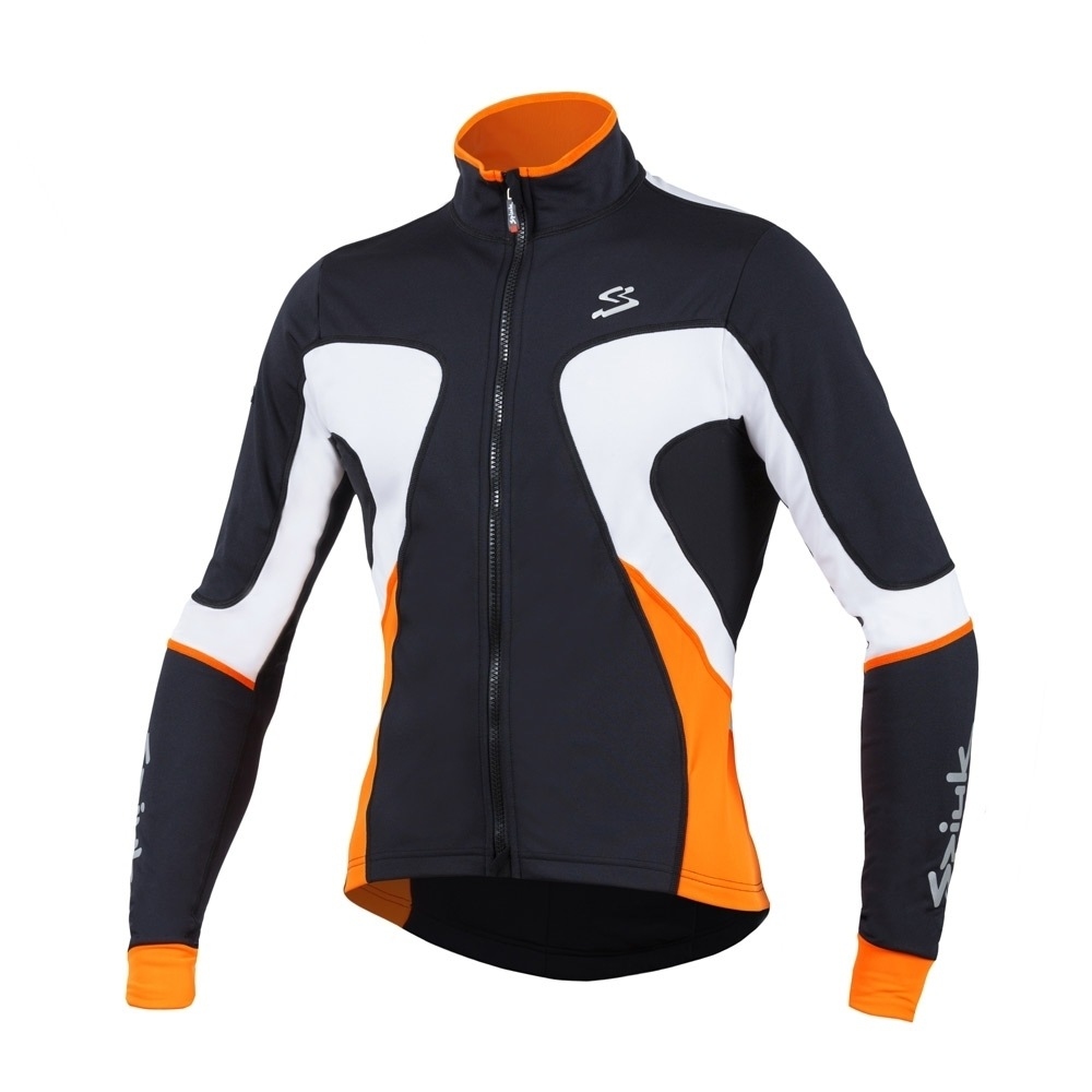 Spiuk cortavientos ciclismo hombre CHAQUETA TEAM HOMBRE 2016 NEGRO/NARANJA AV/BLANCO 03