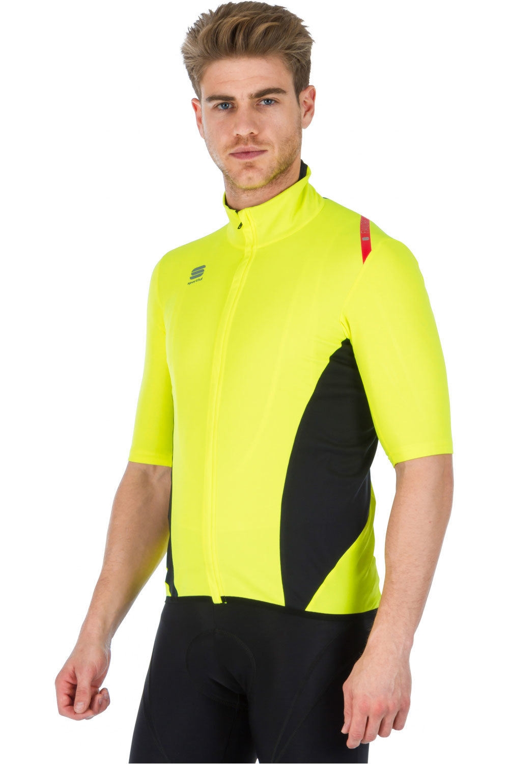 Fiandre light maillot manga corta hombre Amarillo (L)