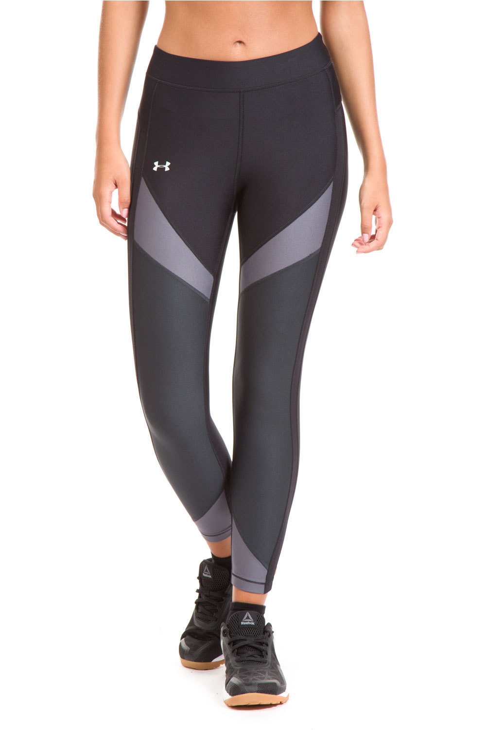 Under Armour pantalones y mallas largas fitness mujer UA HG COLOR BLCKD ANKLE CROP vista frontal