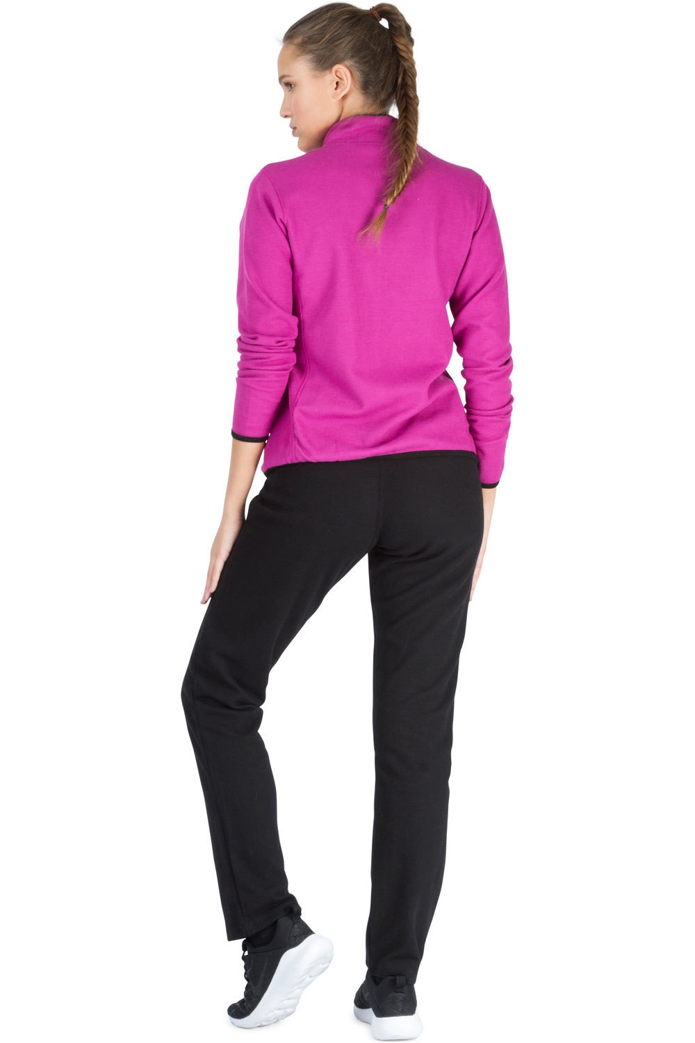 Abery chándal mujer CH-Buck Black/Fucsia Red vista trasera