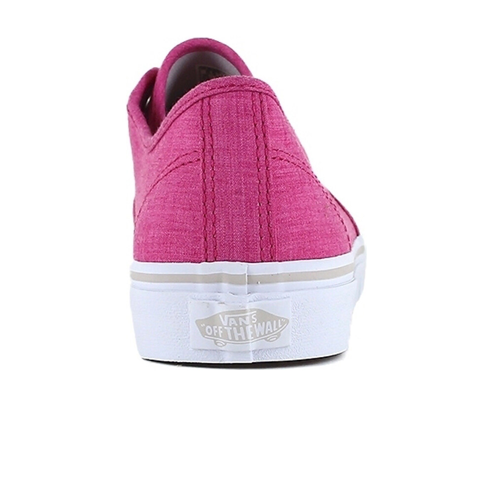 Vans zapatilla moda mujer WM CAMDEN STRIPE (LINEN) BEET vista trasera