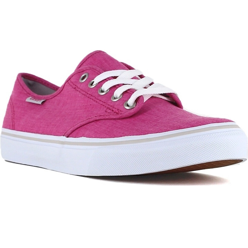 Vans zapatilla moda mujer WM CAMDEN STRIPE (LINEN) BEET vista superior