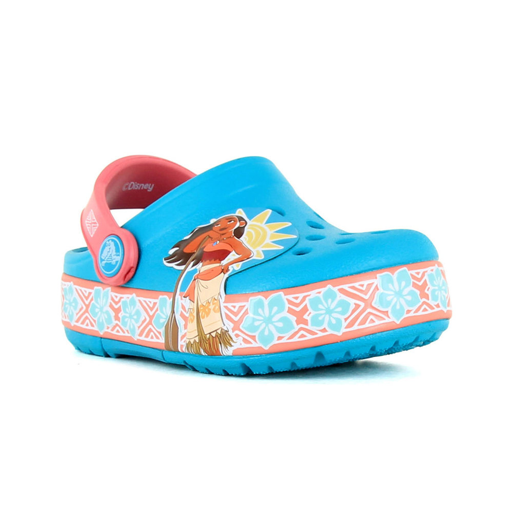 Crocs zueco niño CROCSLIGHTS DISNEY VAIANA CLGK vista superior