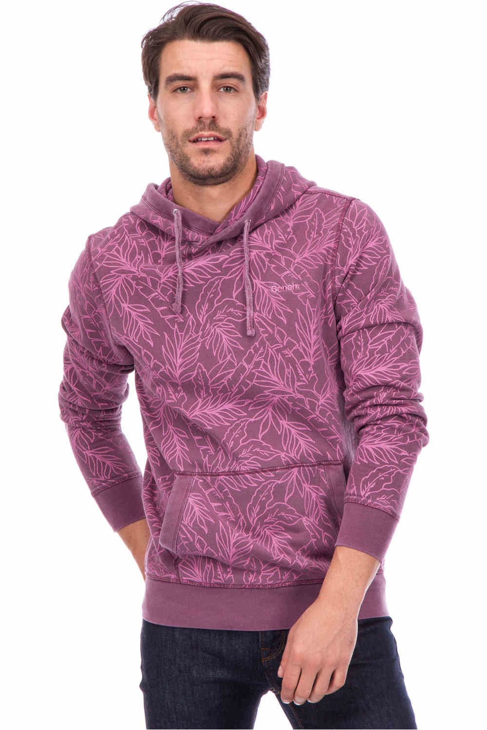 Bench sudadera hombre AOP HOODIE vista frontal