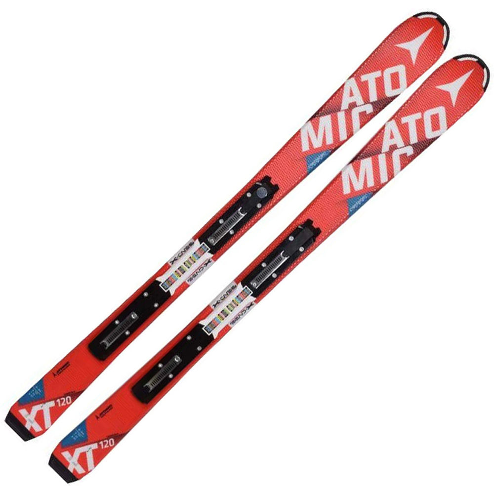 Atomic pack esquí y fijacion REDSTER JR II & XTE 045 vista frontal