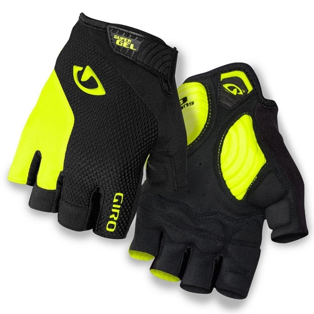 Giro guantes cortos ciclismo STRATE DURE SUPERGEL vista frontal