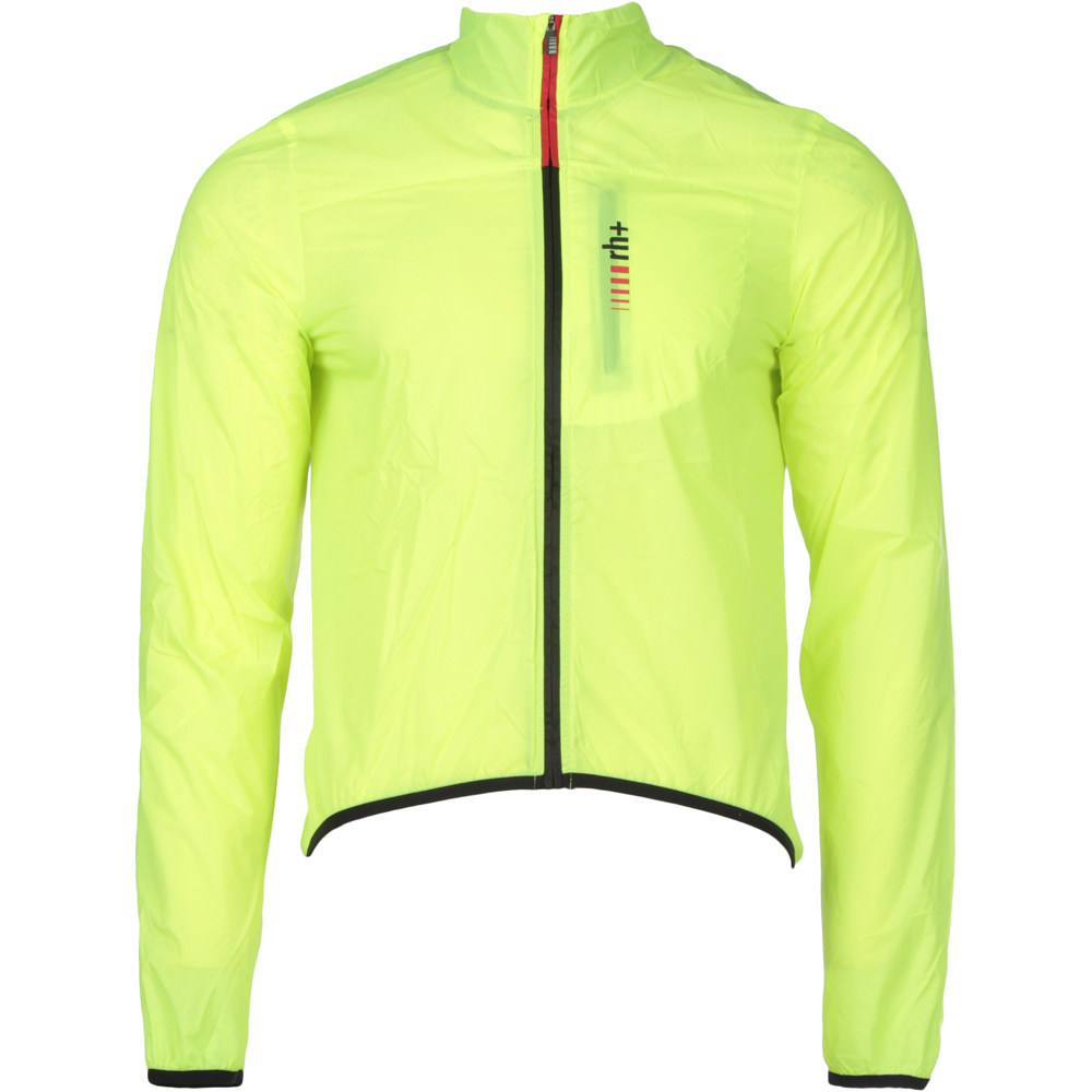 Rh+ cortavientos ciclismo hombre ZERO WIND SHELL FW2016 FLUOR YELLOW vista frontal