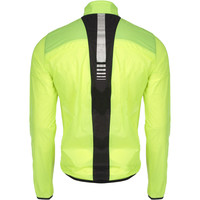 Rh+ cortavientos ciclismo hombre ZERO WIND SHELL FW2016 FLUOR YELLOW vista trasera