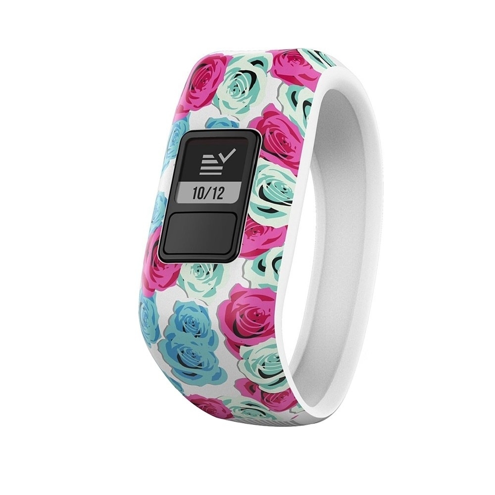 Garmin pulsera de actividad VIVOFIT JR FLORES vista frontal