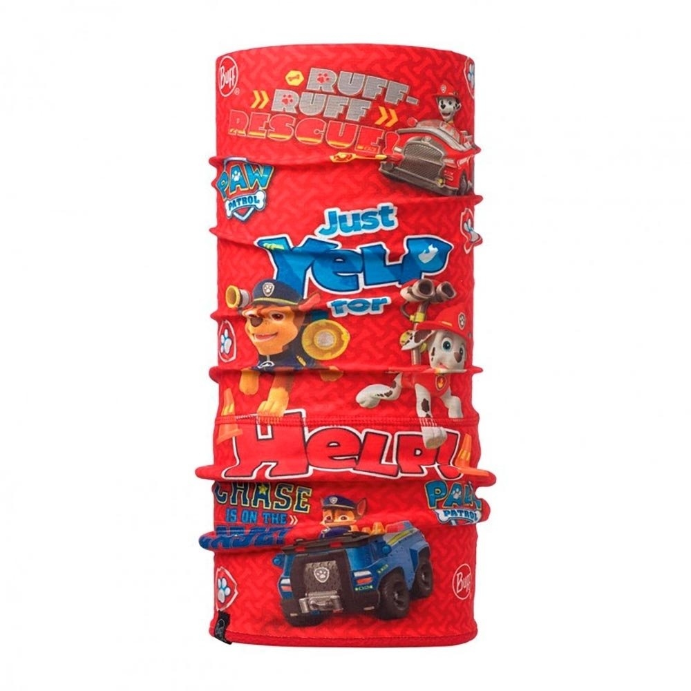 Buff tubular infantil POLAR BUFF PAW PATROL RESCUE RED vista frontal