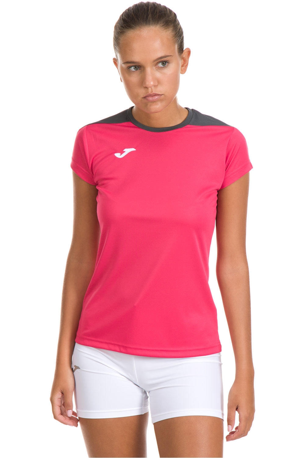 Joma camiseta tenis manga corta mujer CMTA. SPIKE SRA M/C vista frontal