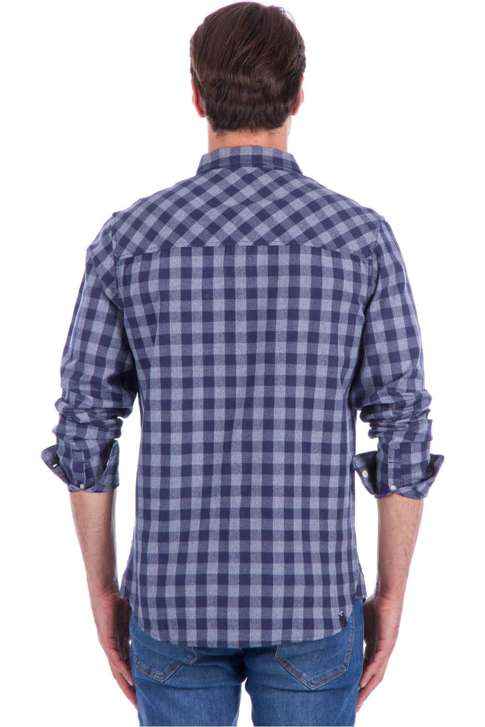 Rip Curl camisa manga larga hombre CHECK TURN SHIRT vista trasera