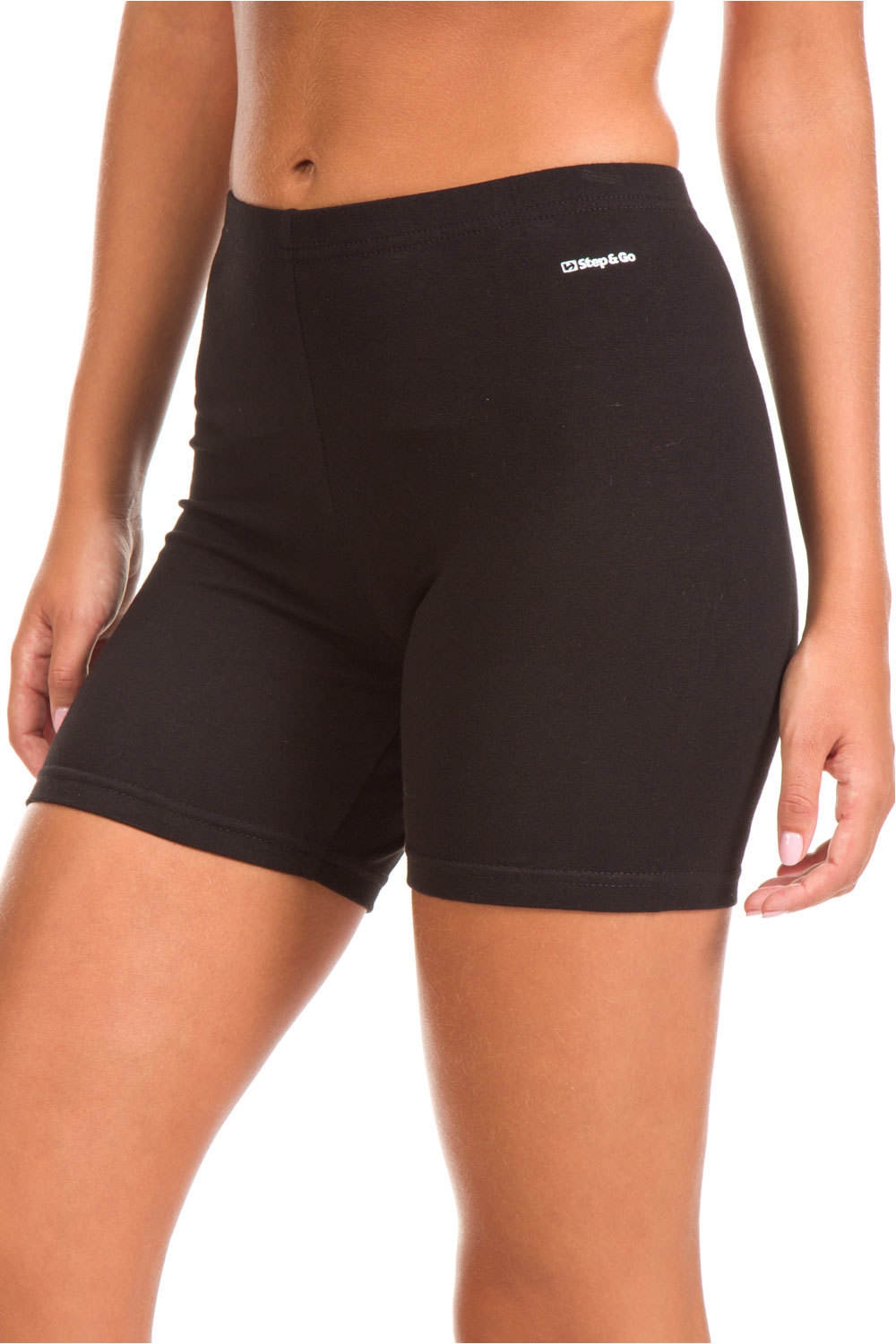 Spyro pantalones y mallas cortas fitness mujer R-CYCLE vista frontal