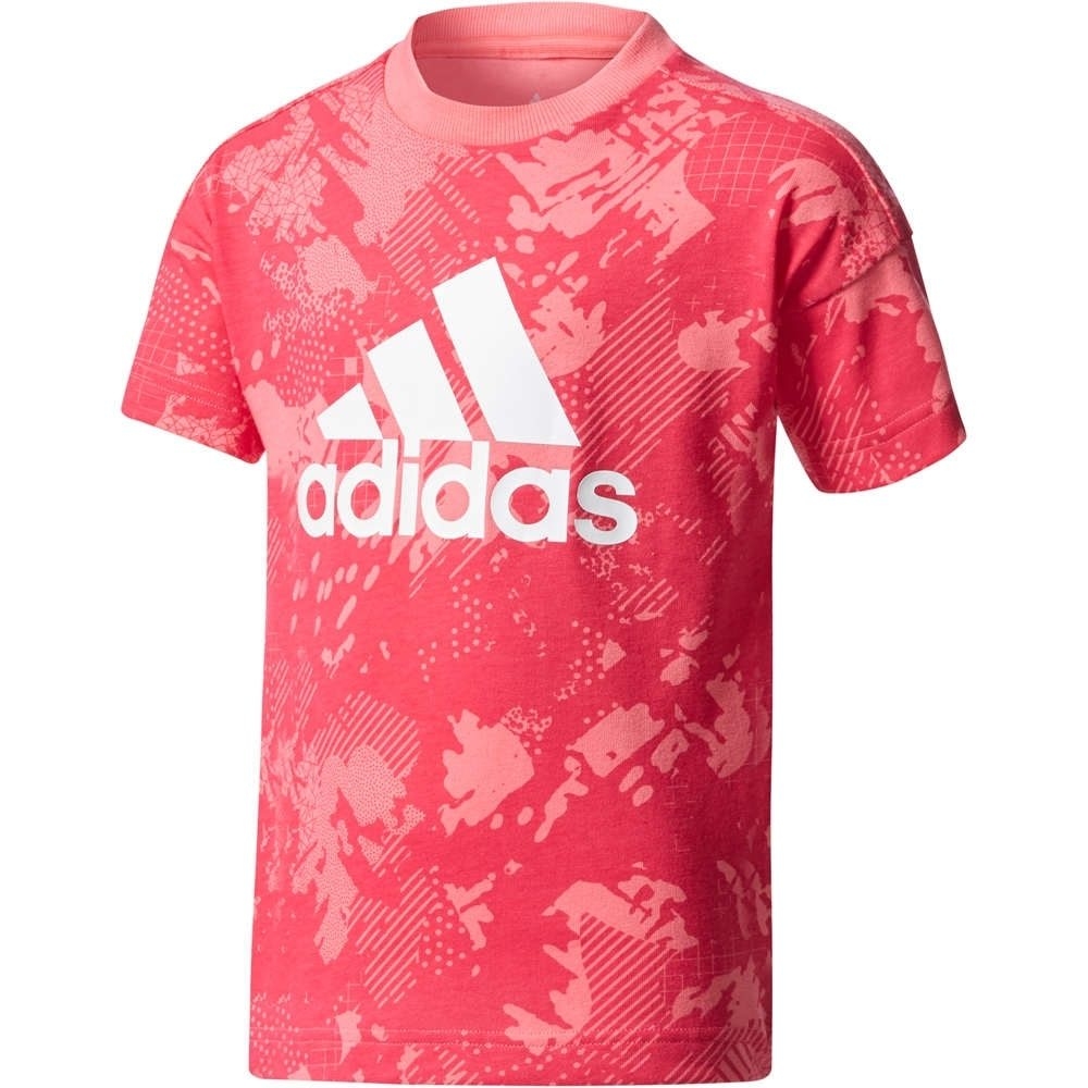 adidas camiseta junior niña LK LOGO TEE vista frontal