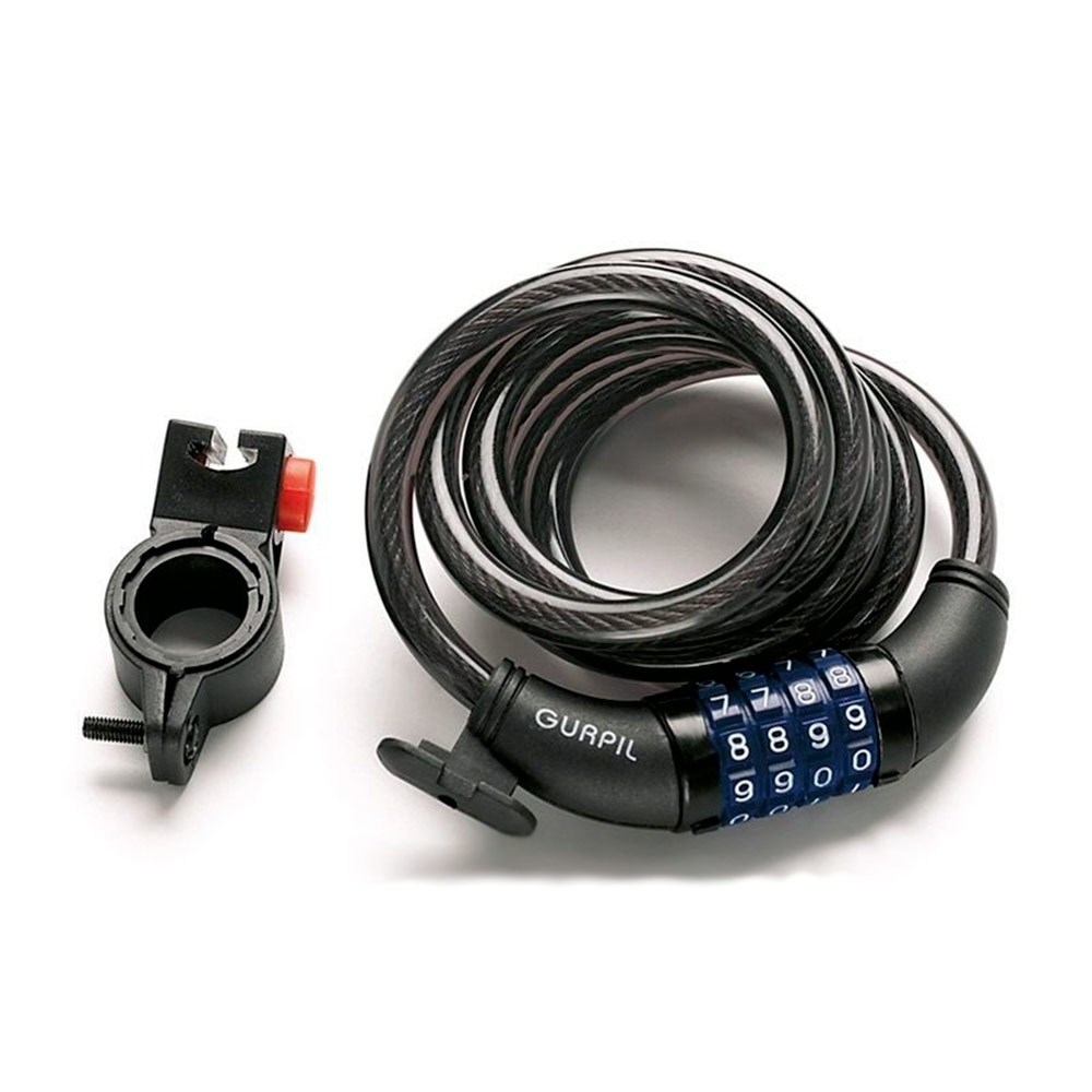 Gurpil espiral combinacion 10 mm - 180 cm candado bicicleta