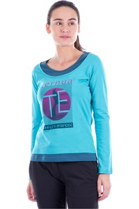 Ternua camiseta montaña manga larga mujer CAMISETA KORAT vista frontal