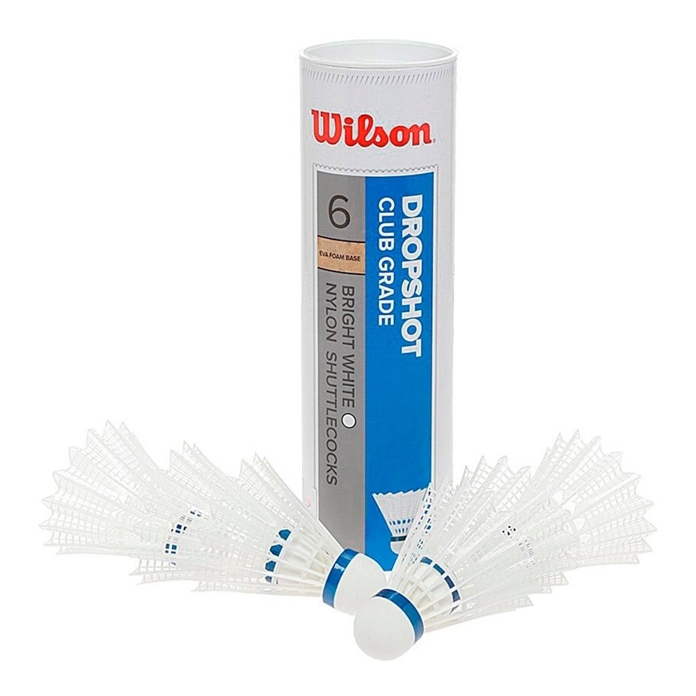 Wilson pluma bádminton DROPSHOT 6 TUBE vista frontal