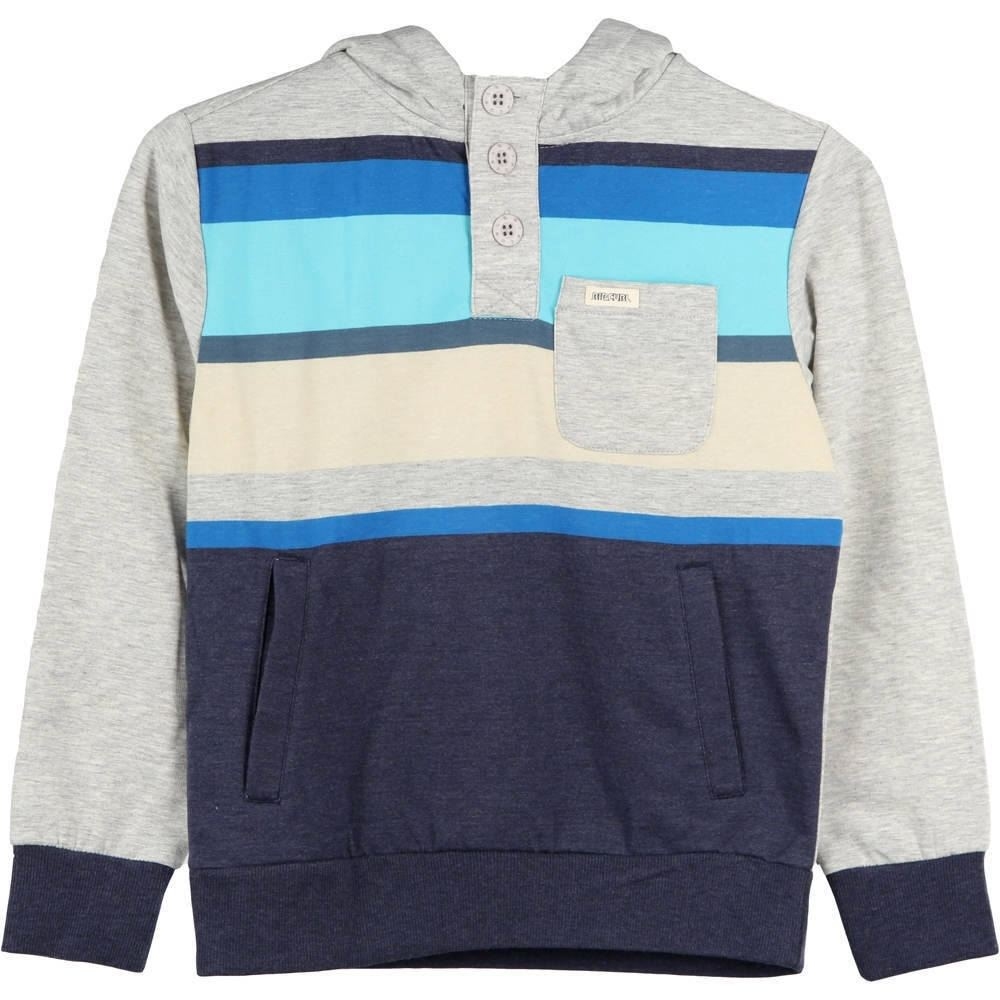 Rip Curl sudadera niño MULTI STRIPE HOODED FLEECE vista frontal