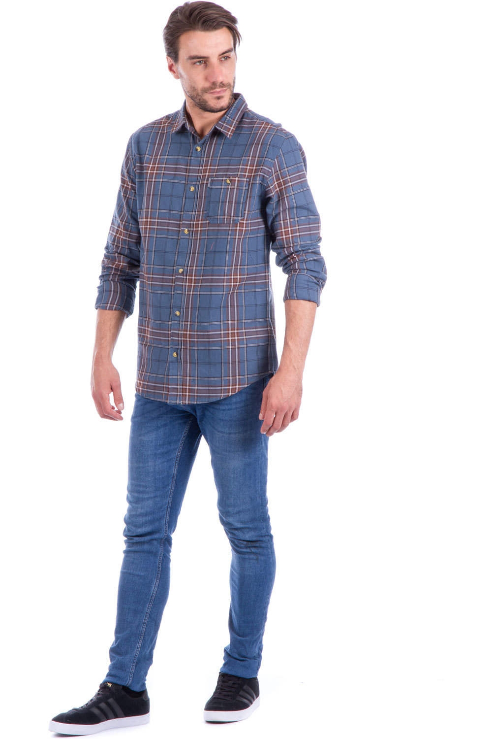 Rip Curl camisa manga larga hombre FADED CHECK SHIRT vista detalle