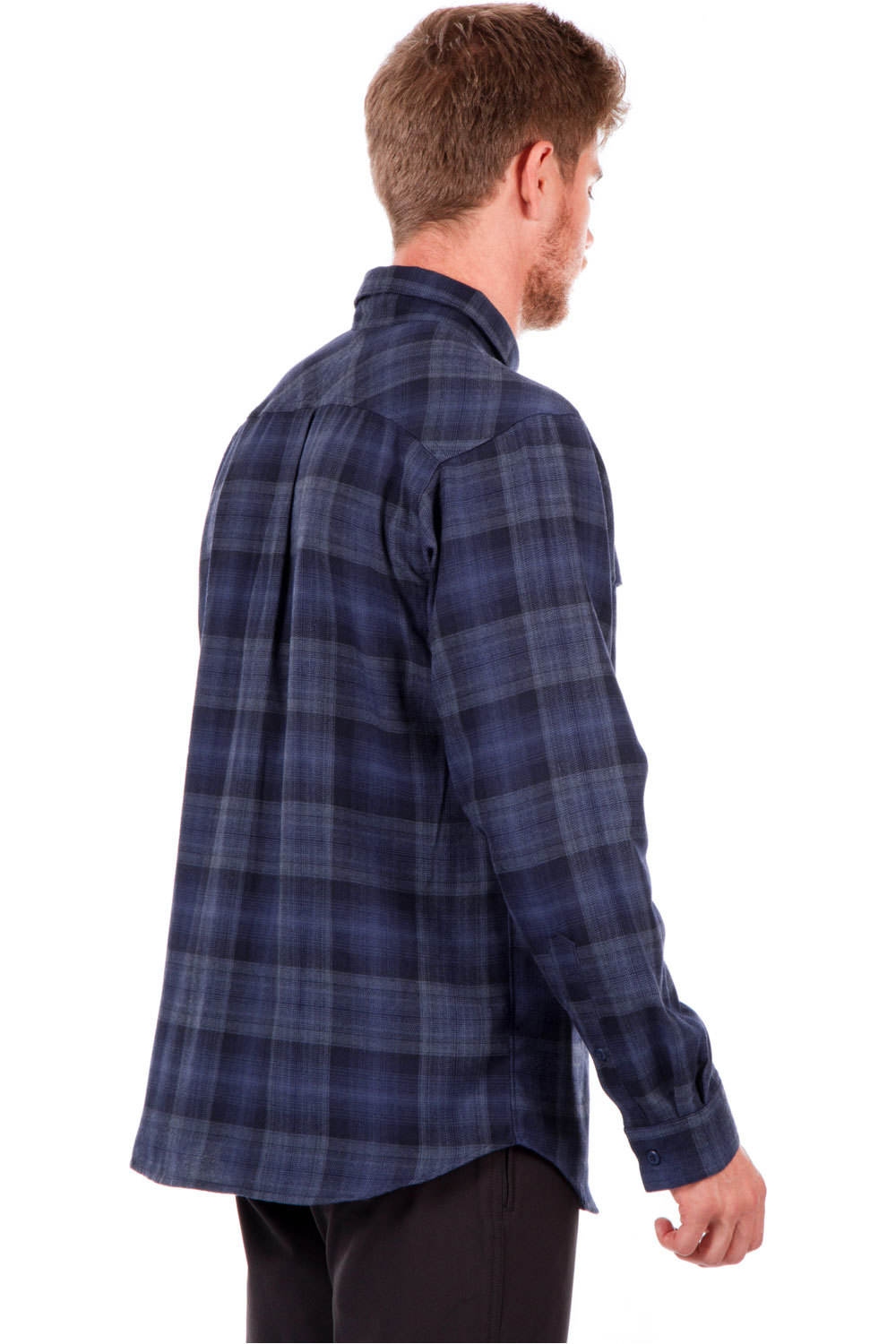 Columbia camisa montaña manga larga hombre Silver Ridge Flannel Long Sleeve Shirt vista trasera