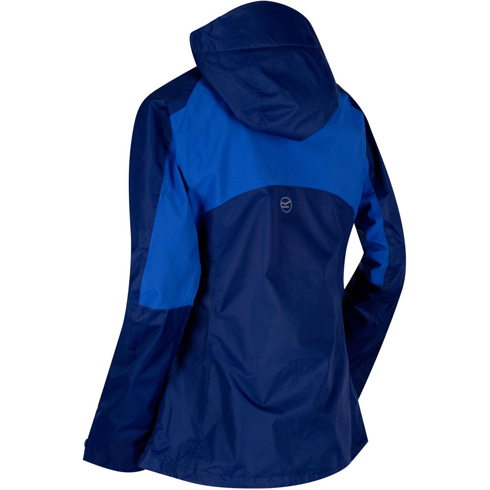 Regatta chaqueta impermeable mujer Cross Penine III AZ vista trasera