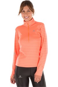 Salomon camiseta técnica manga larga mujer LIGHTNING HZ MID W vista frontal