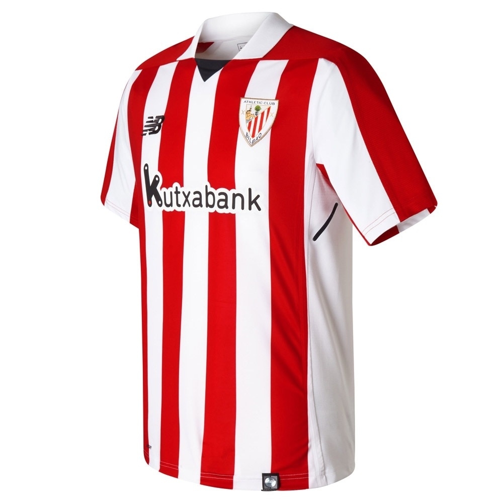 New Balance camiseta de fútbol oficiales niño ATH.BILBAO 18 JR H STADIUM JSY vista frontal