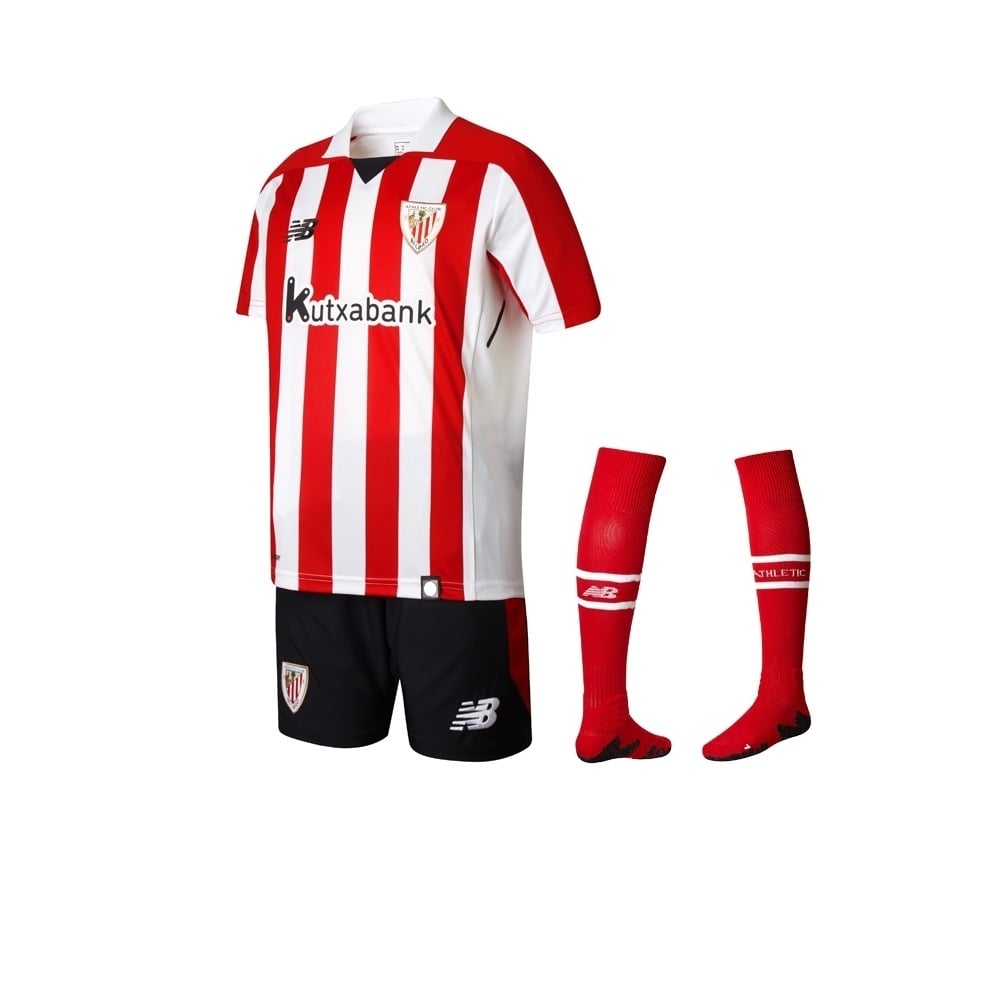 New Balance equipación fútbol niño ATH.BILBAO 18 H JR KIT vista frontal