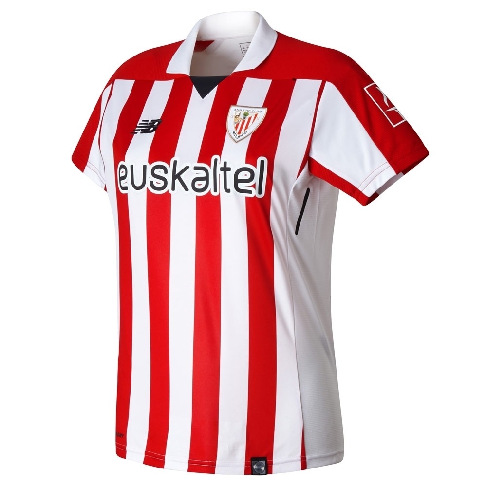 New Balance camiseta de fútbol oficiales ATHL.BILBAO 18 W STADIUM JSY vista frontal