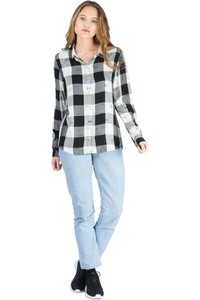 Bench camisa manga larga mujer LIGHT FLANNEL W/ AOP SHIRT vista detalle