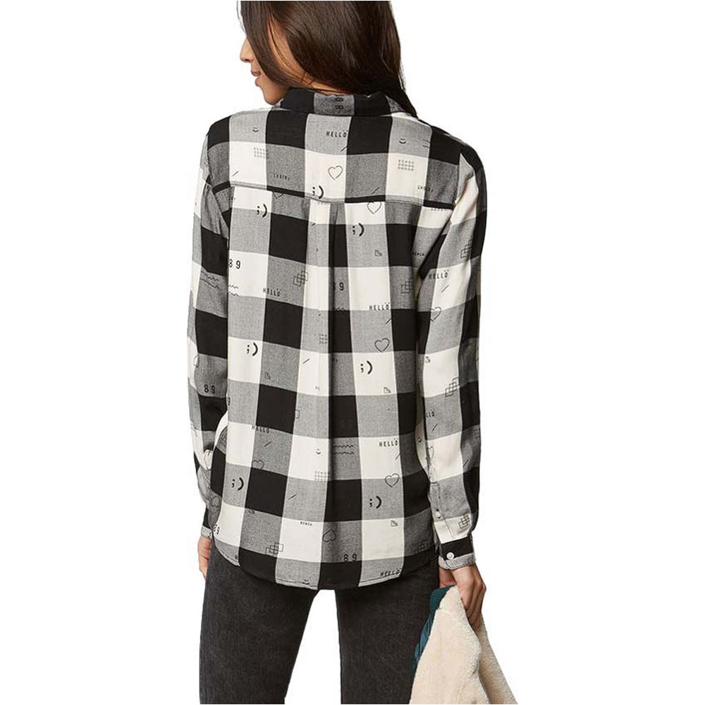 Bench camisa manga larga mujer LIGHT FLANNEL W/ AOP SHIRT 04