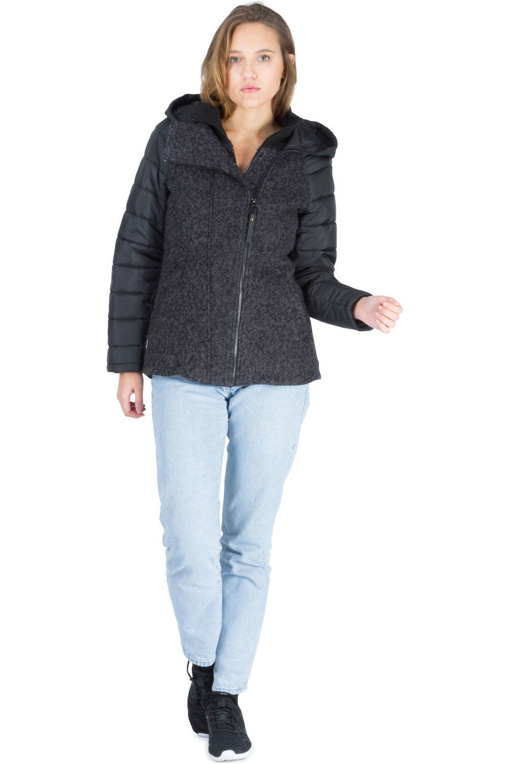 Bench chaquetas mujer WOOL NYLON MIX JACKET vista detalle