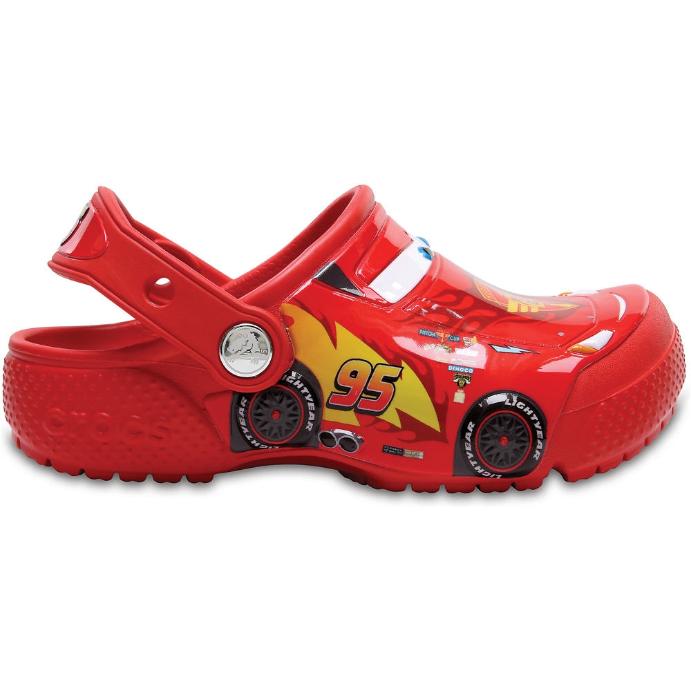 Crocs zueco niño Crocs Fun Lab Cars 3 Movie Clog lateral exterior