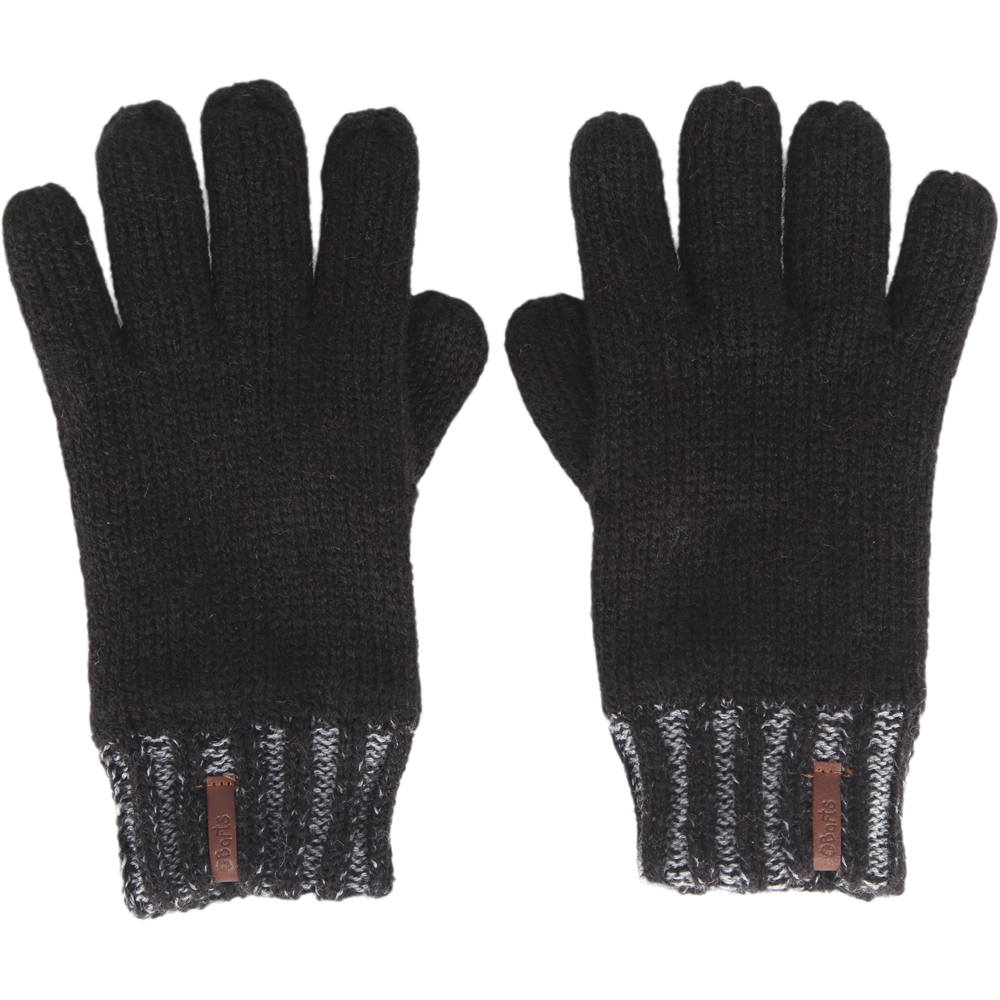 Barts guante moda niño REBEL GLOVES BLACK vista frontal