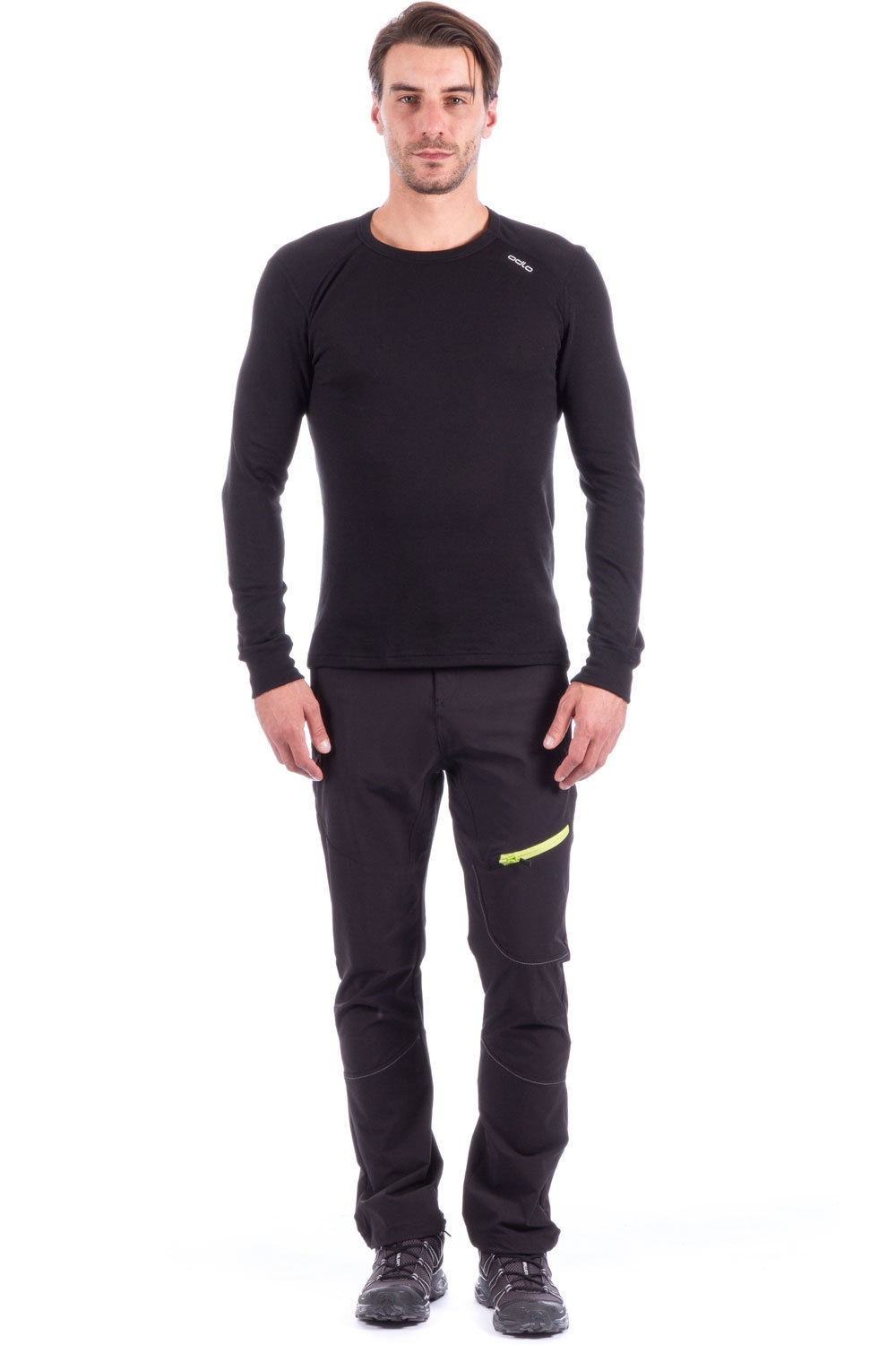 Odlo camiseta térmica manga larga hombre _3_BL TOP Crew neck l/s ACTIVE WARM NE vista detalle