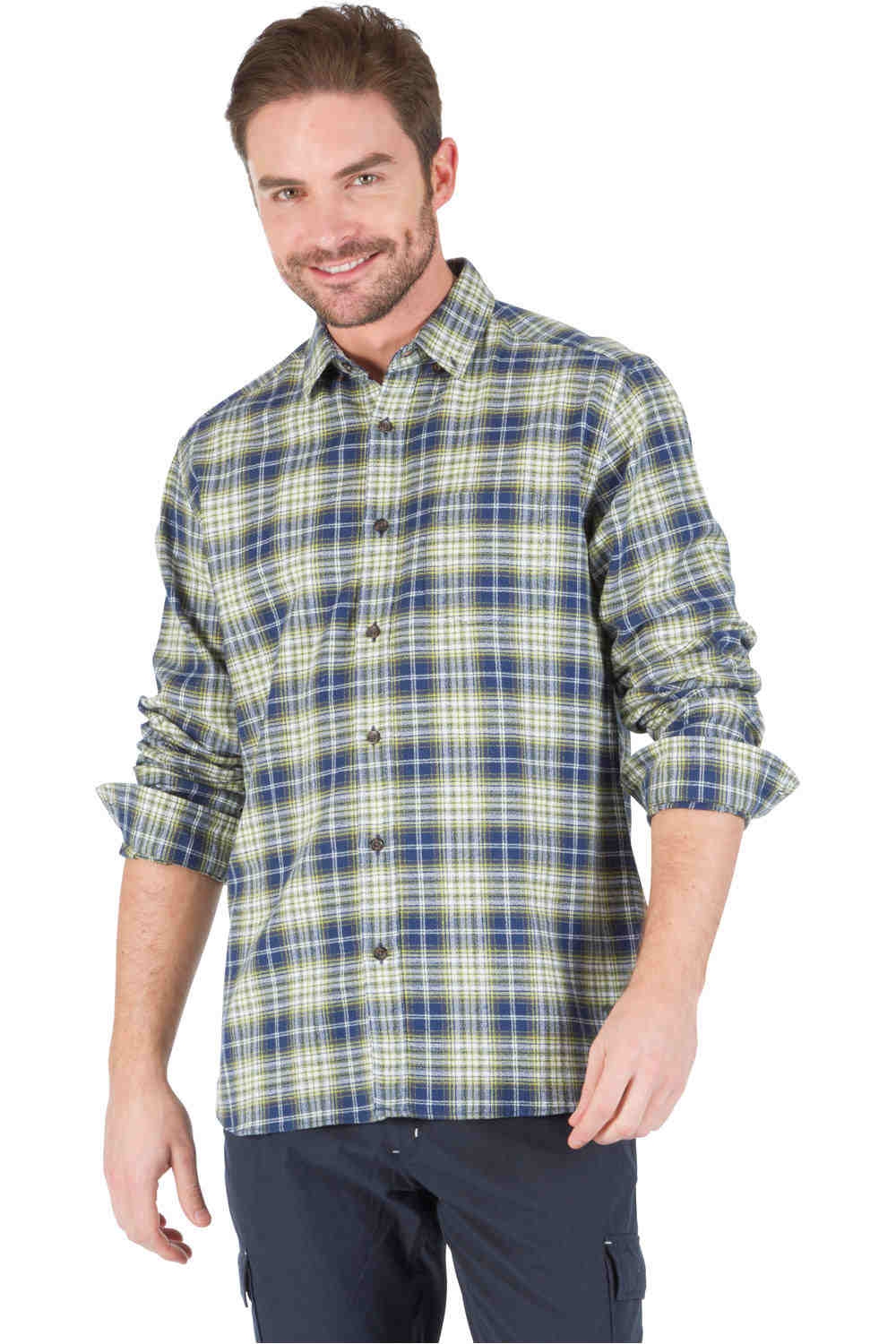 Esprit camisa manga larga hombre YD CHECK LS vista frontal